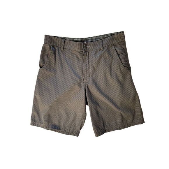 Lululemon Mens Shorts Size 36 Checkered Chino Metal Button Stretch Style - Picture 1 of 14